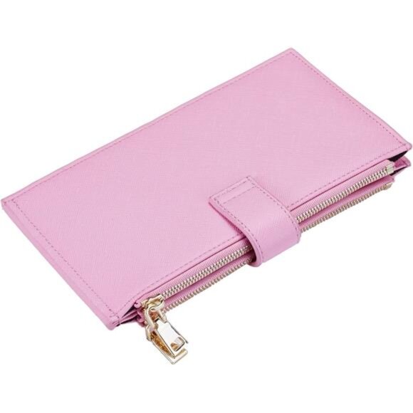 RFID Wallet Women Bifold Multi Card Wallet Pink - Picture 5 of 5